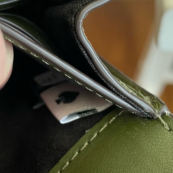 Kate Spade Marti Enchanted Green Leather Wallet Crossbody Bag Purse MSRP $249 - Picture 10 of 16